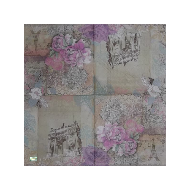 1 serviette Monuments -17