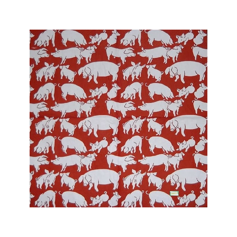 1 serviette Les Cochons-42