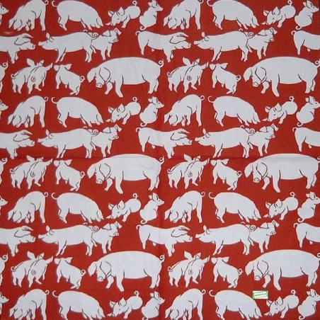 1 serviette Les Cochons-42