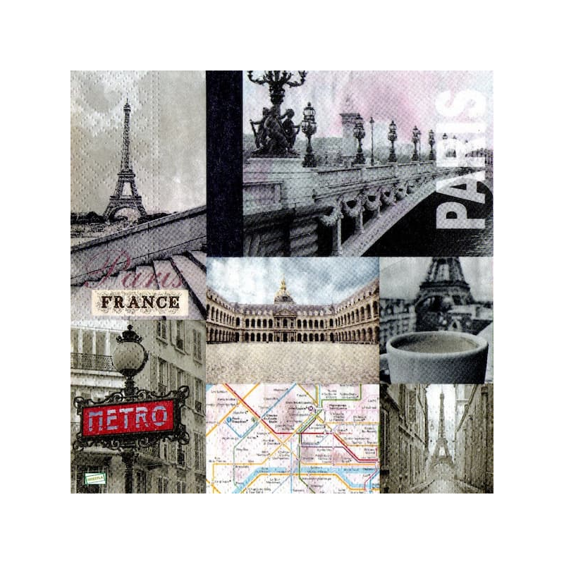 1 serviette Paris -75