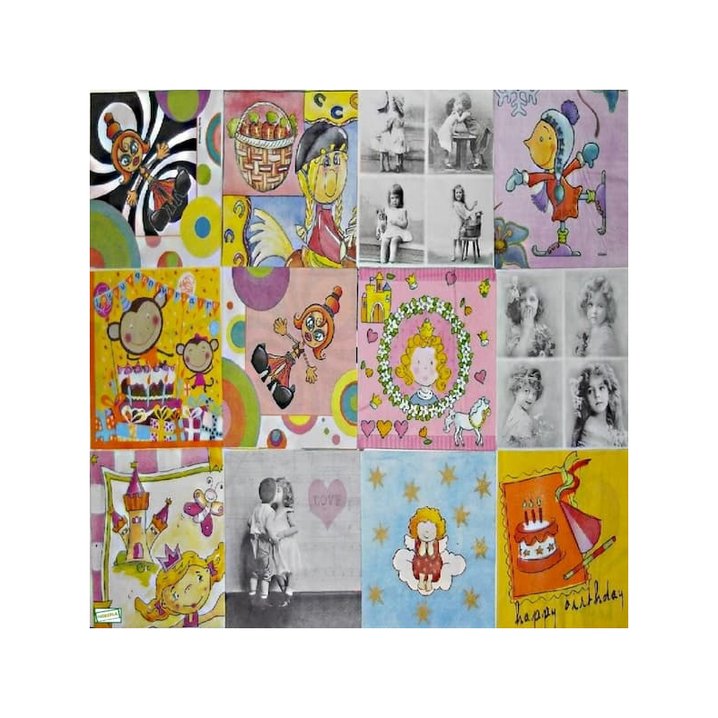 12 serviettes Enfants -L24