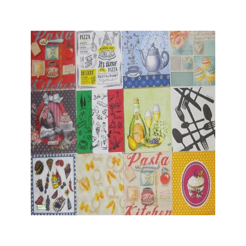 12 serviettes Cuisine -L31