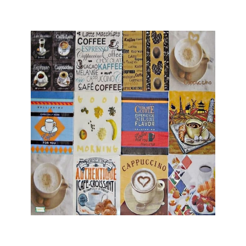 12 serviettes Déjeuner-L33