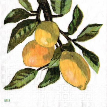 20 serviettes Les citrons -L36