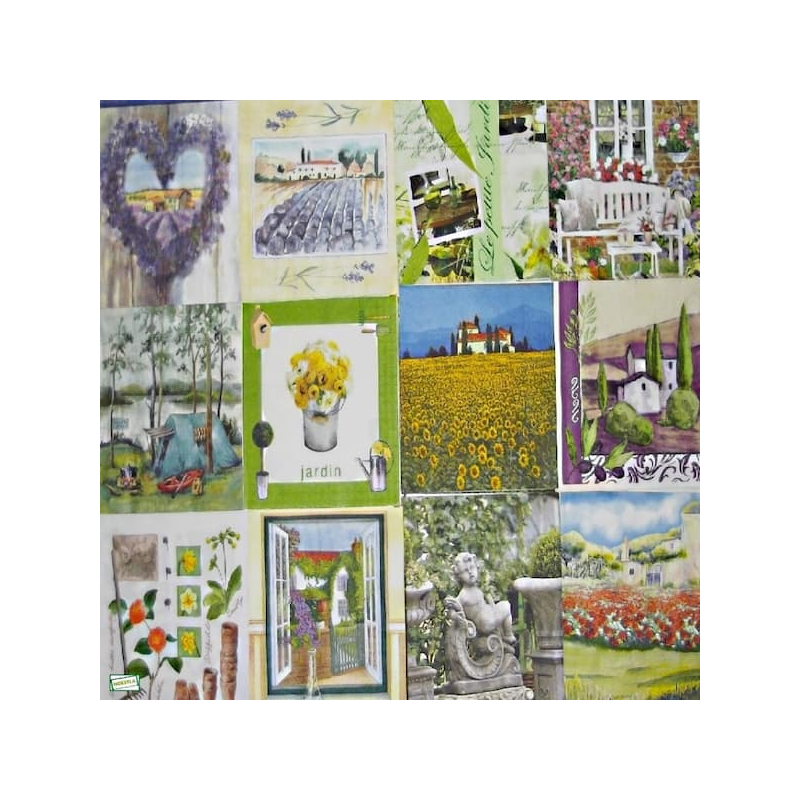 12 serviettes Nature -L39