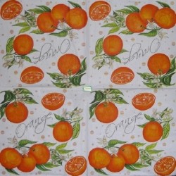 20 serviettes Les oranges -L53