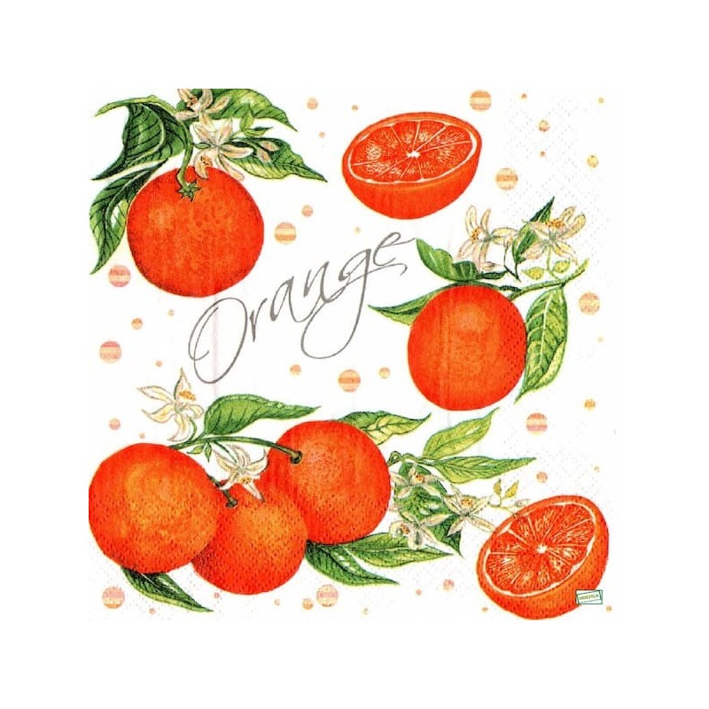 20 serviettes Les oranges -L53