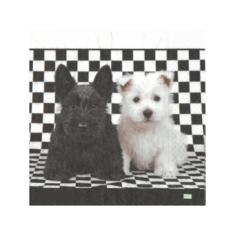 20 serviettes Les chiens -L56