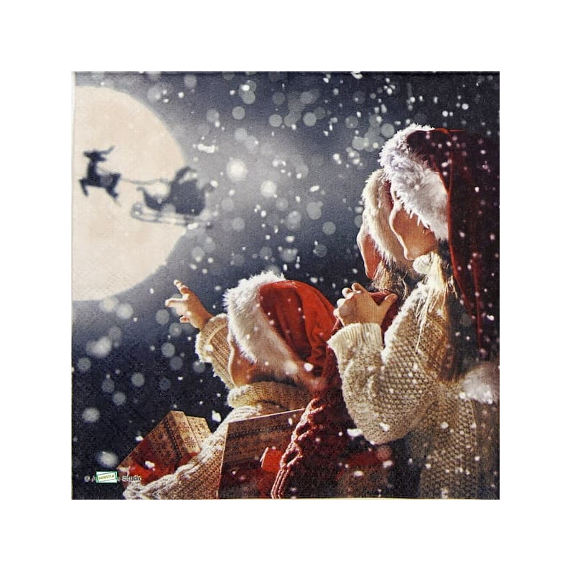 1 serviette papier Noêl - 70