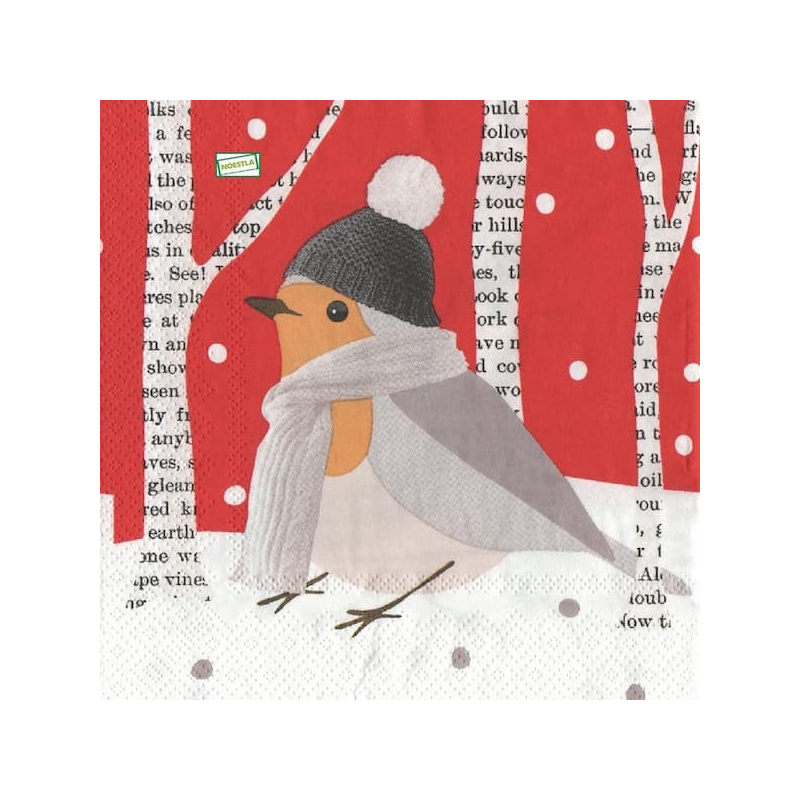 1 serviette Le rouge gorge -19