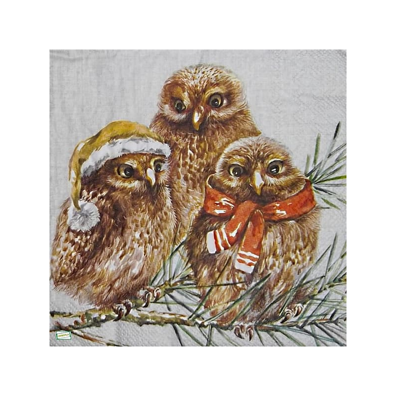 1 serviette Les chouettes -23