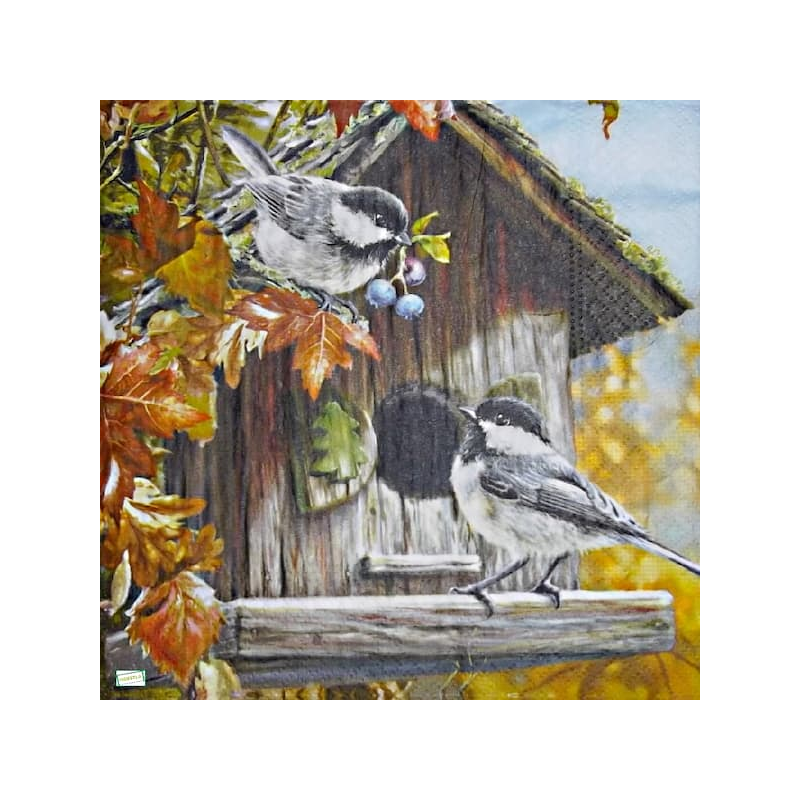 1serviette papier Moineaux-24