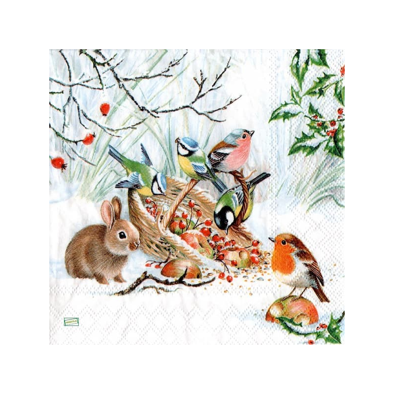 1serviette papier Oiseaux-28