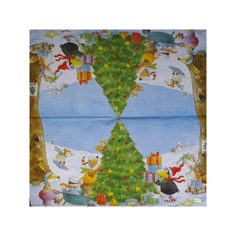 1 serviette papier Noêl - 72