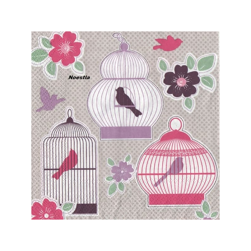 1serviette papier Oiseaux-32