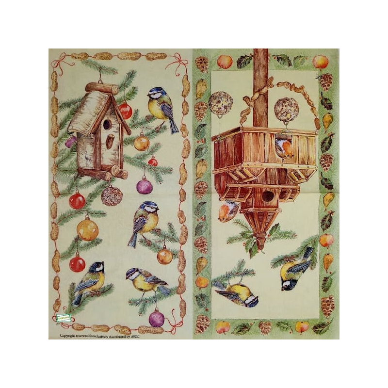 1serviette papier Oiseaux-8