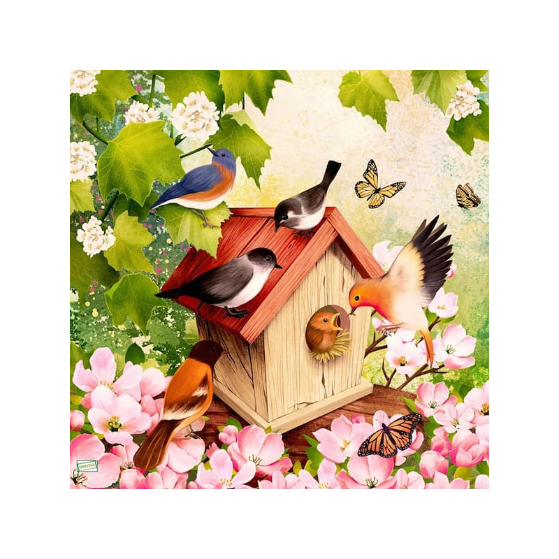 1serviette papier Oiseaux-51