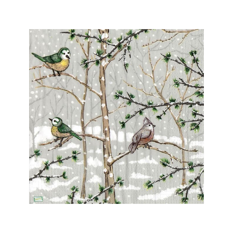 1serviette papier Moineaux-53