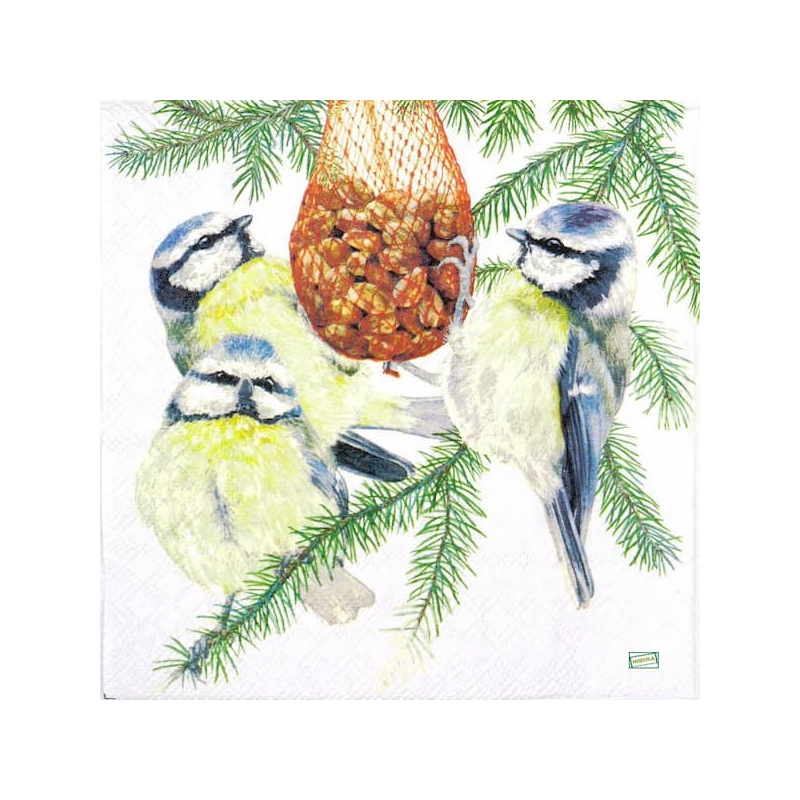 1serviette papier Mésanges-65