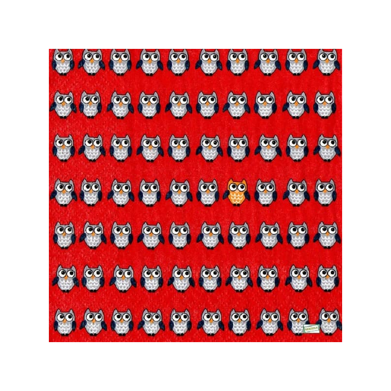 1 serviette Les chouettes -69