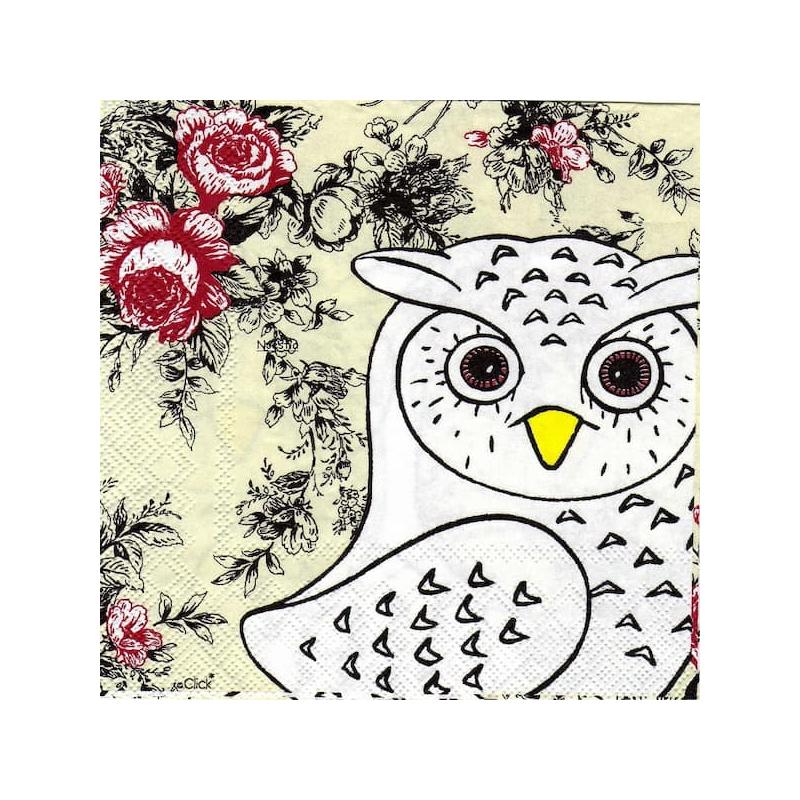 1 serviette La chouette -74