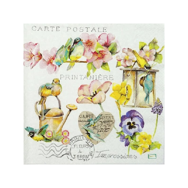 1serviette papier Oiseaux-78