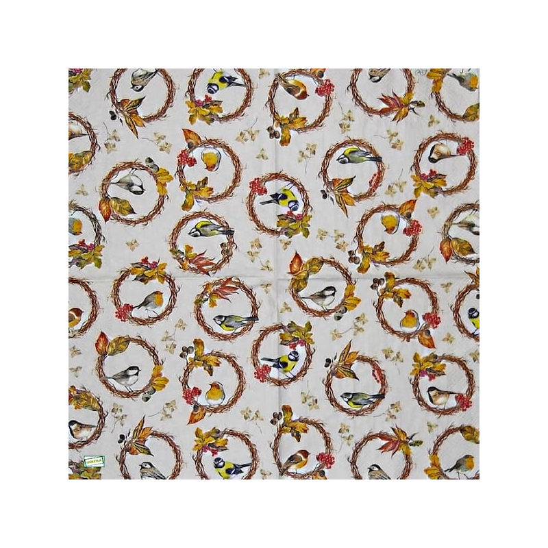 1serviette papier Moineaux-82