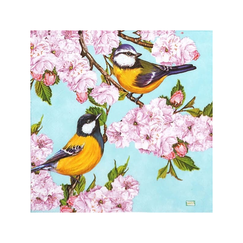 1serviette papier Mésanges-85