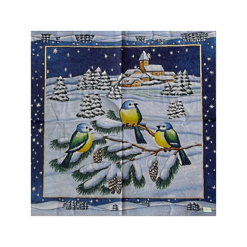 1serviette papier Oiseaux-40