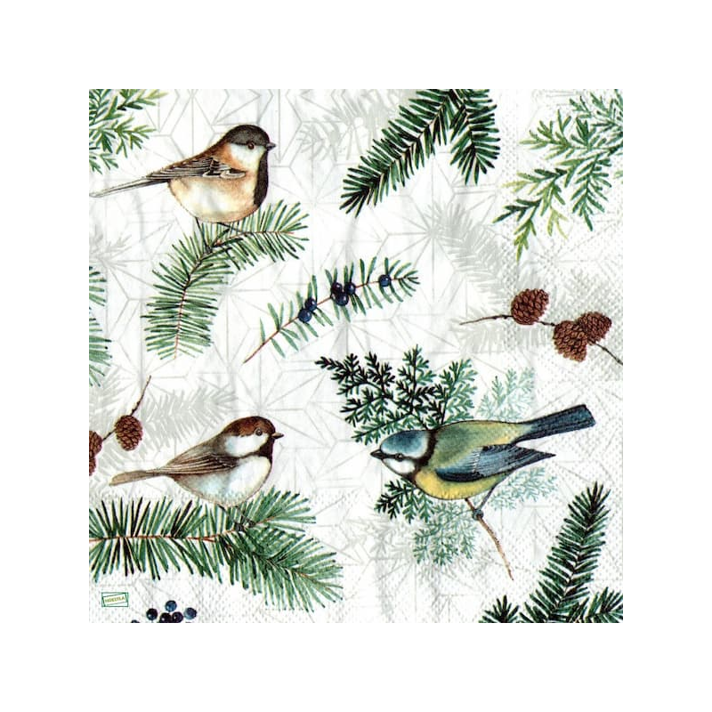 1serviette papier Moineaux-90