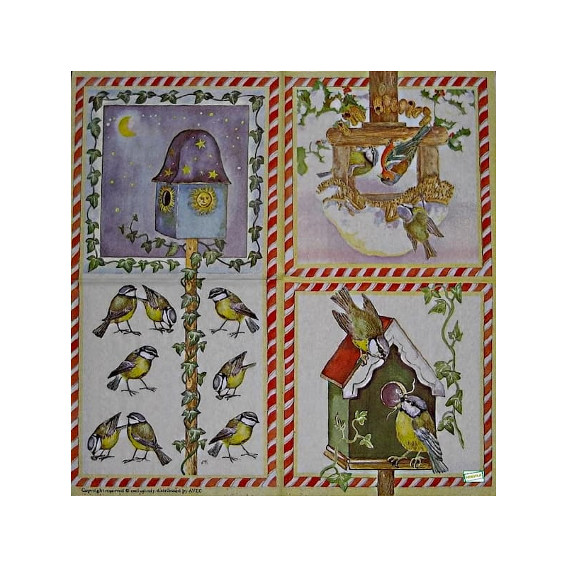 1serviette papier Oiseaux-41