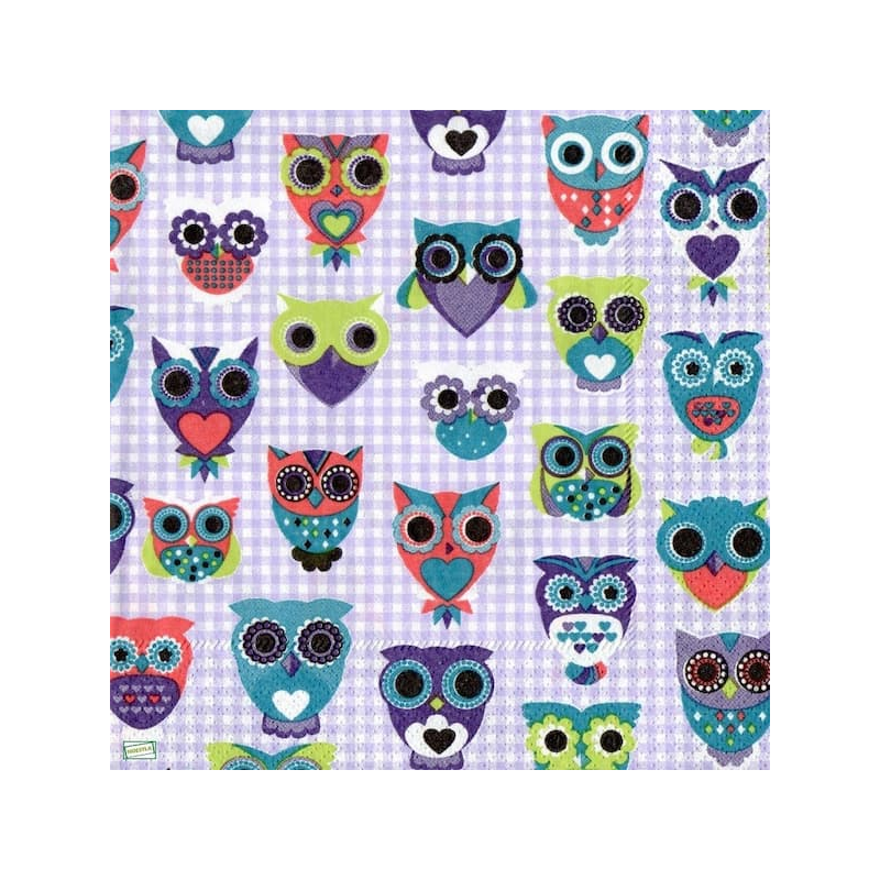1 serviette Les chouettes -99