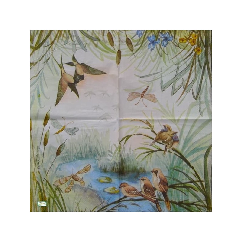 1serviette papier Oiseaux-54