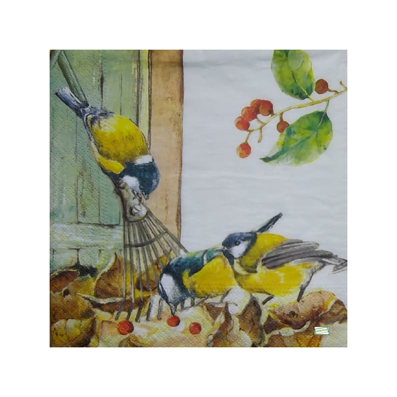 1serviette papier Mésanges-107