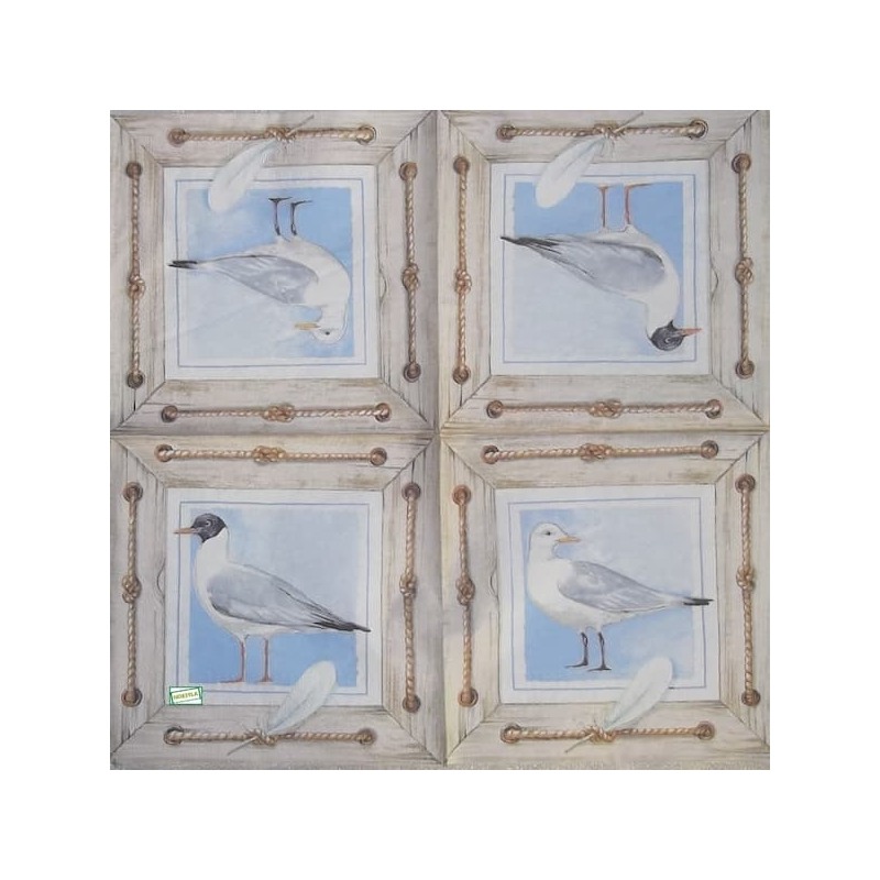 1 serviette Les mouettes -112