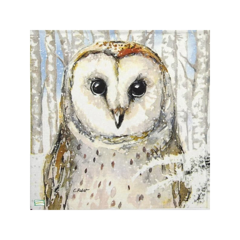 1 serviette La chouette -124