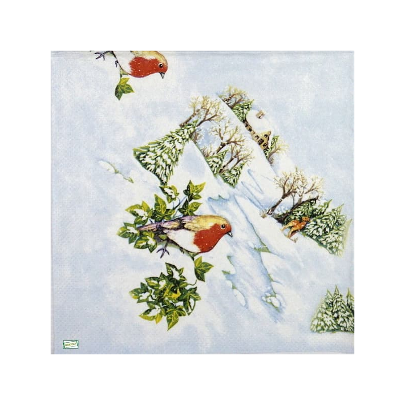 1serviette papier Moineaux-140