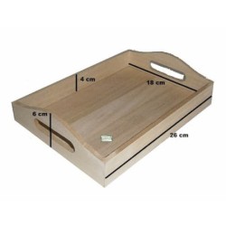 plateau bois Vintage serviettage