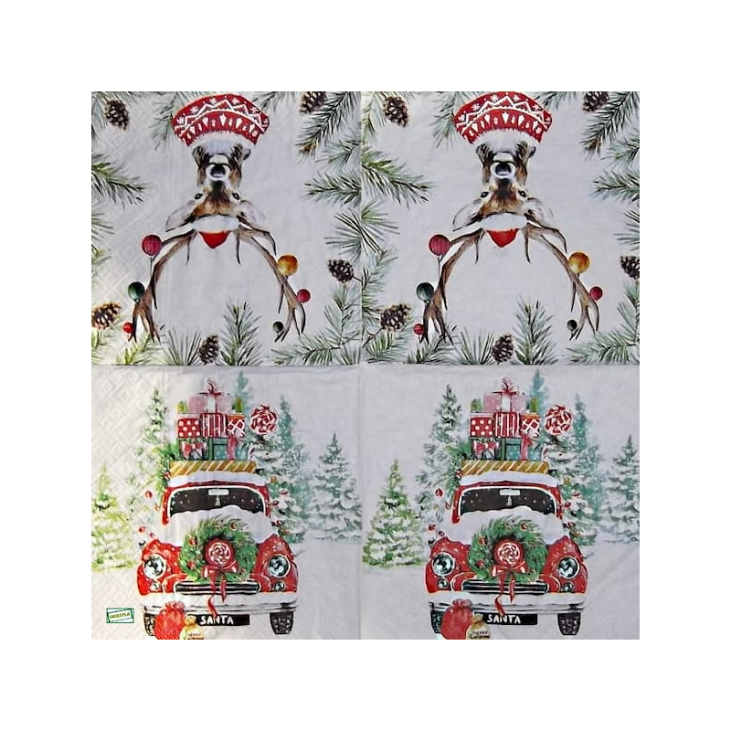 1 serviette papier Noêl - 87