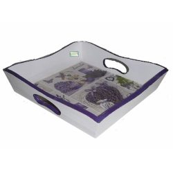 plateau bois Lavande serviettage