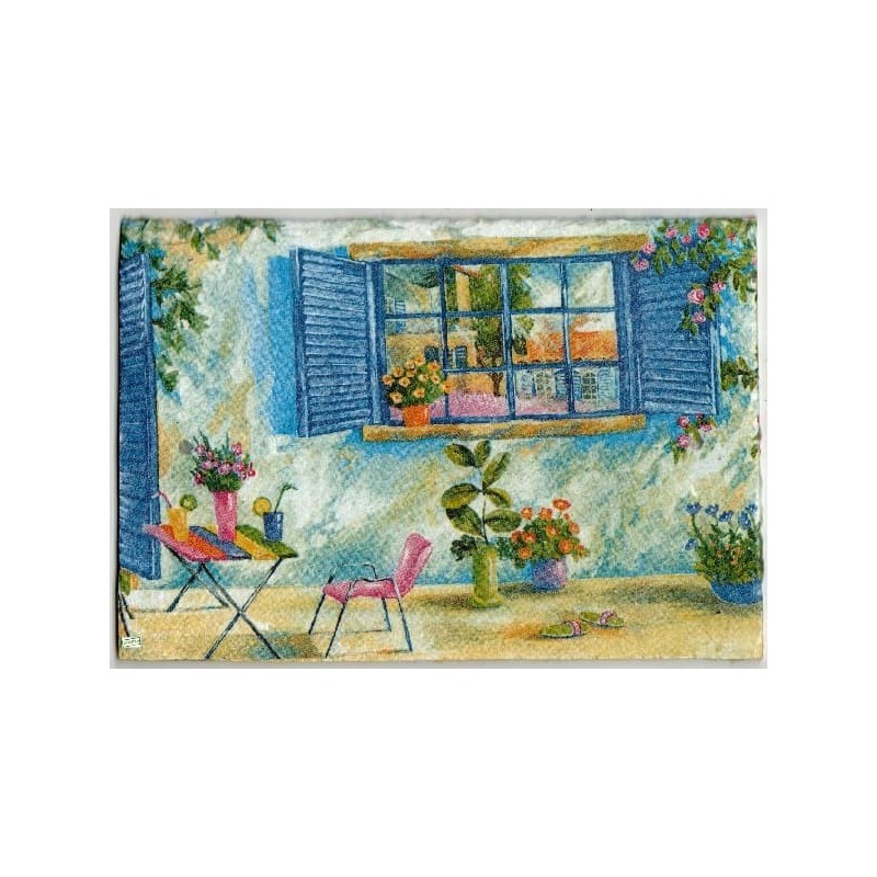 plaque déco ardoise Nature serviettage