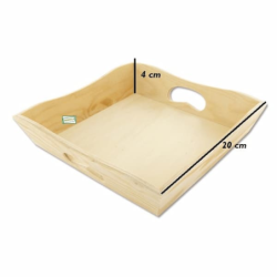 plateau bois Pois de senteur serviettage