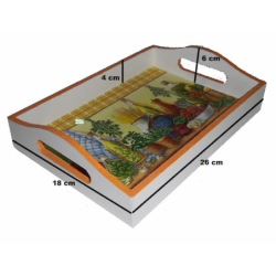 plateau bois Cuisine serviettage