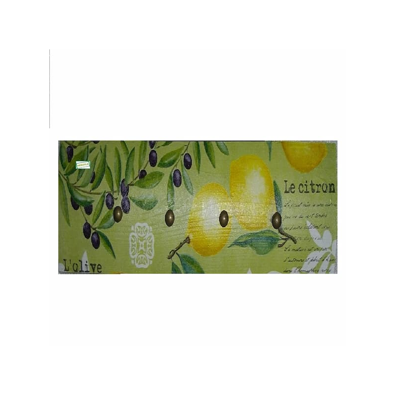 Accroche torchon Citrons serviettage