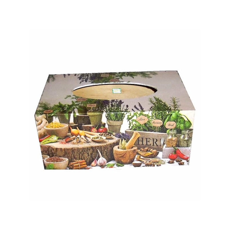 Boite mouchoirs Aromates serviettage