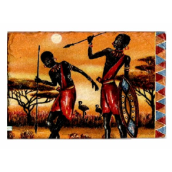 plaque déco ardoise Les Massais serviettage