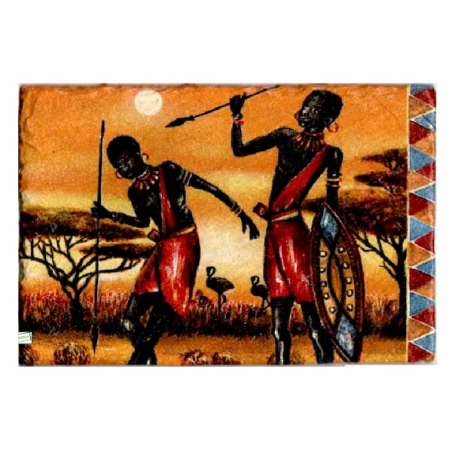 plaque déco ardoise Les Massais serviettage