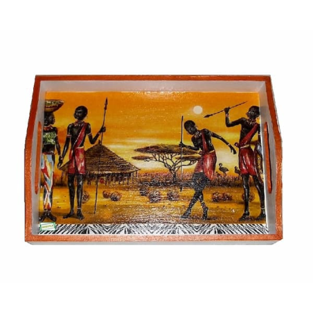 plateau bois Les Massais serviettage