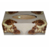 Boite mouchoirs bois Chat Chien serviettage