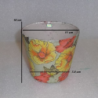 vase pot verre Coquelicots serviettage